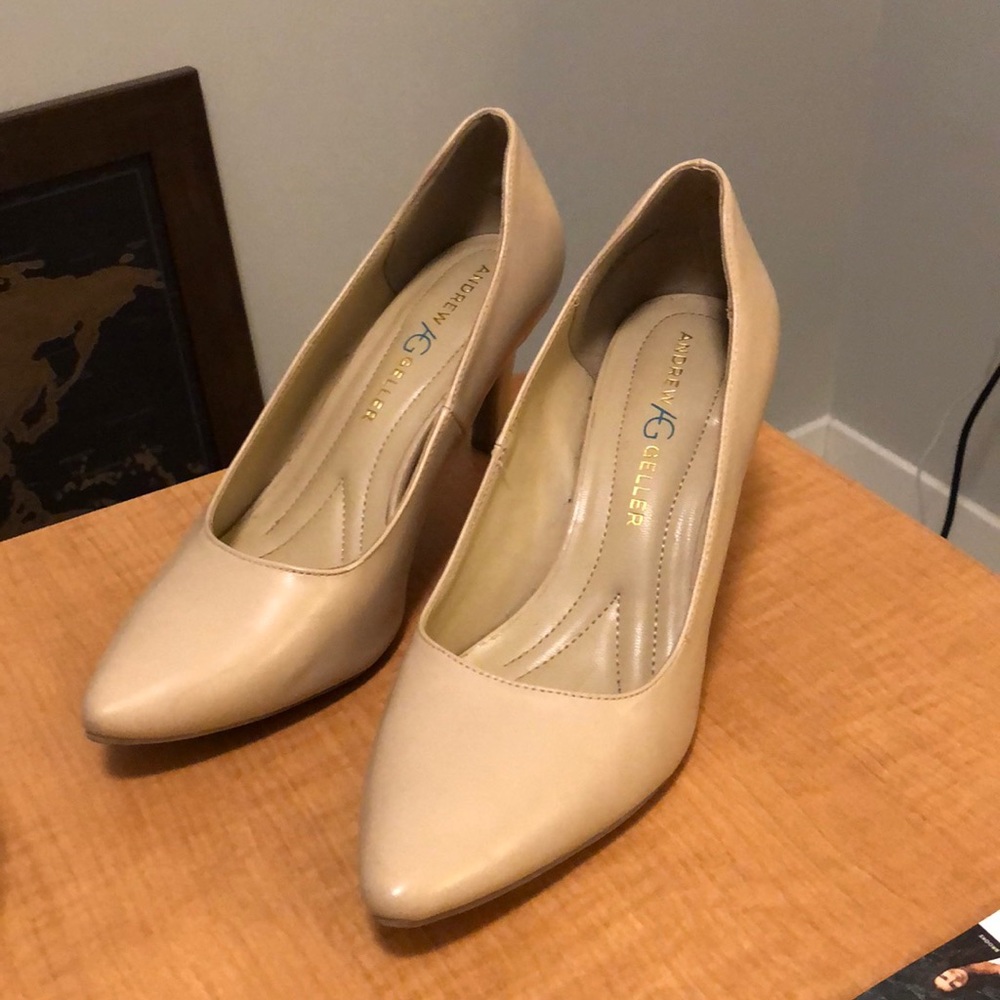 Vegan Leather Nude Heels